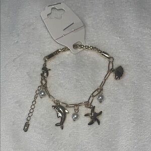 Charm Bracelet with Sea Life Accents